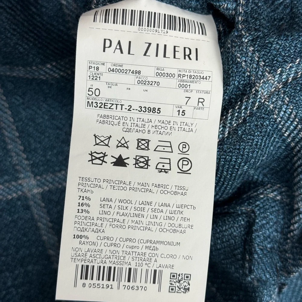 SOLD Pal Zileri Wool Silk Linen Blazer Sport Coat IT 50 = US 40 Made in Italy - Picture 6 of 11